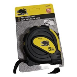 HUINCHA DE MEDIR HOJA BLANCA TORO NEGRO 5 MTS